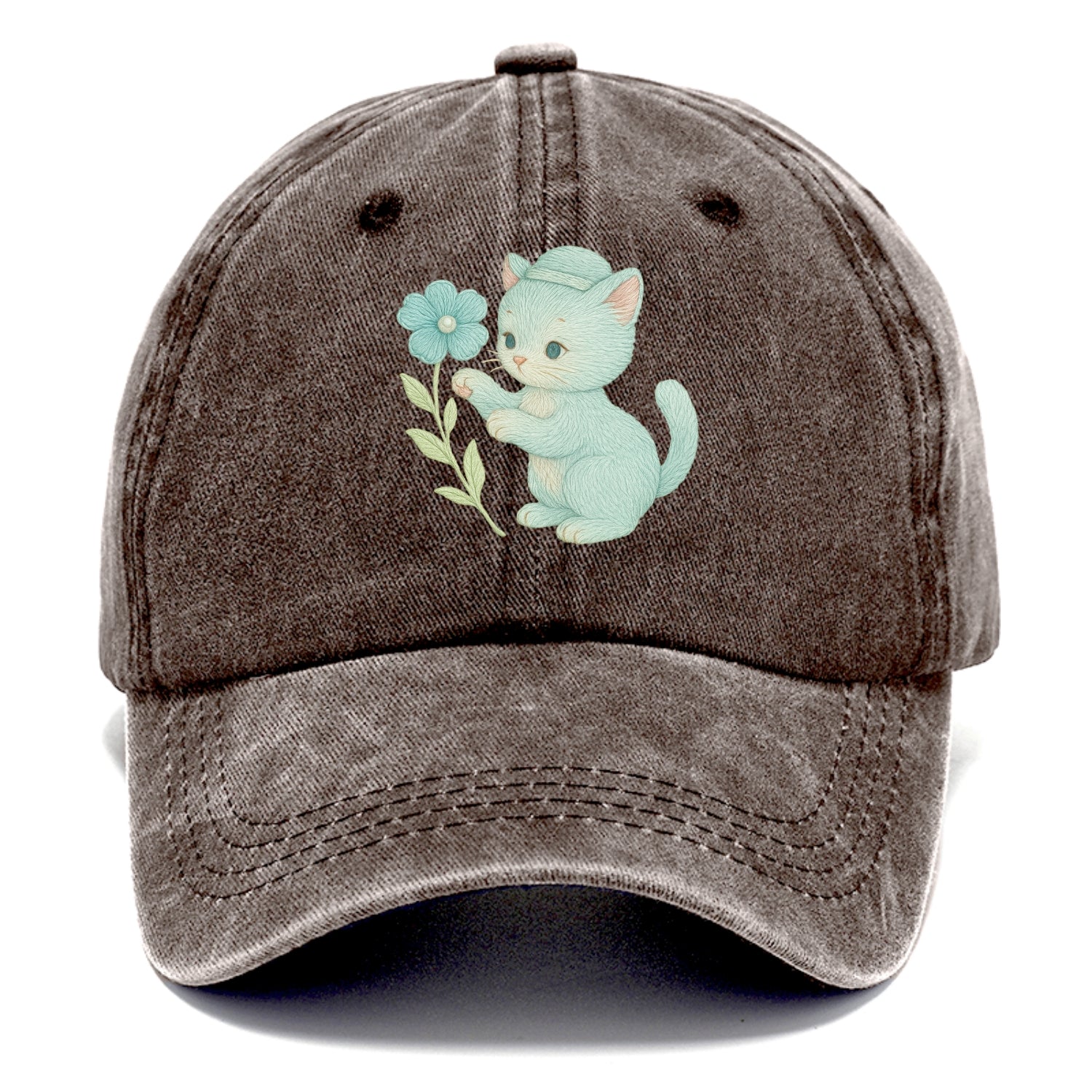 Aqua Kitten - Classic Cap - Brown