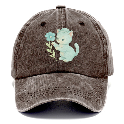 Aqua Kitten - Classic Cap - Brown