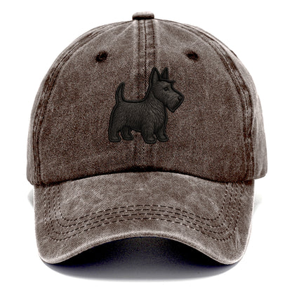 Scottish Terrier - Contemporary scottie - Classic Cap - Brown