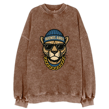 Buenos Aires Puma - Vintage Sweatshirt - Brown
