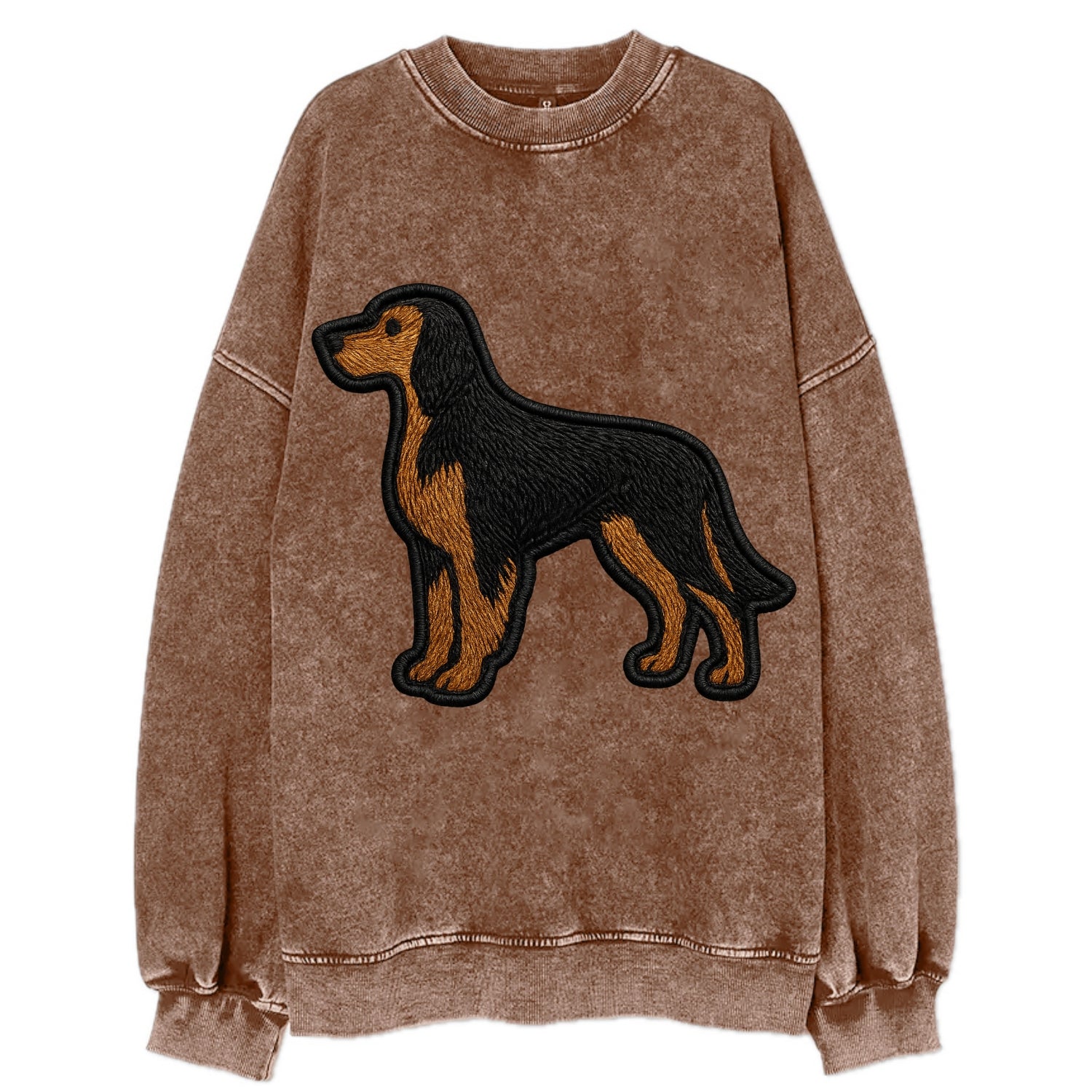 Gordon Setter - Modern setter silhouette - Vintage Sweatshirt - Brown