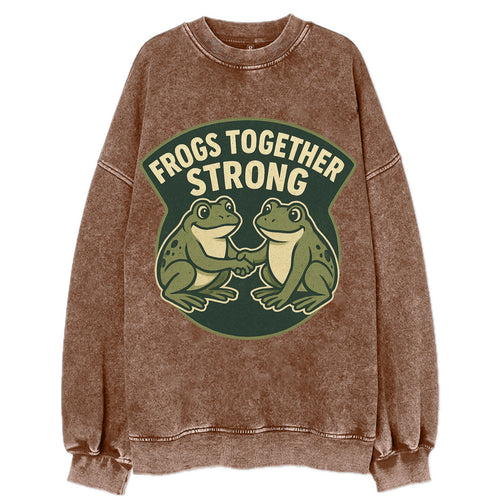 Frogs Together Strong 3 - Vintage Sweatshirt