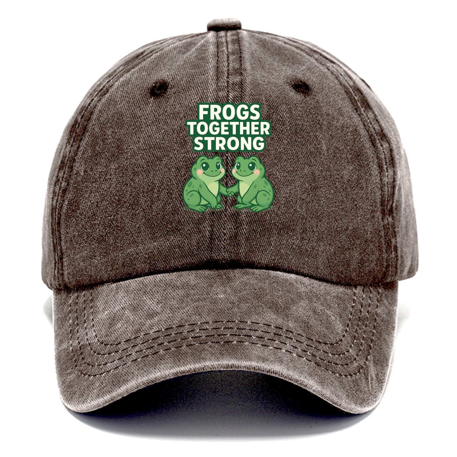 Frogs Together Strong 2 - Classic Cap - Brown