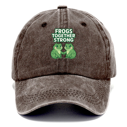 Frogs Together Strong 2 - Classic Cap - Brown