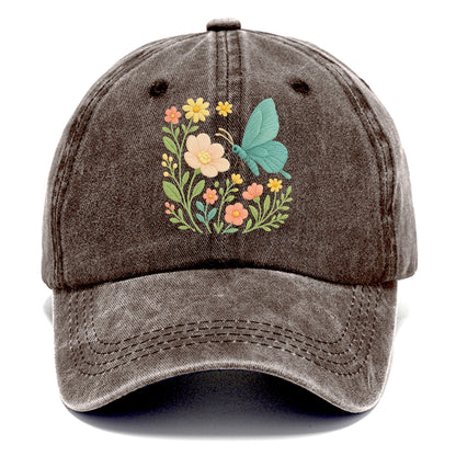 Mint Night Butterfly - Classic Cap - Brown