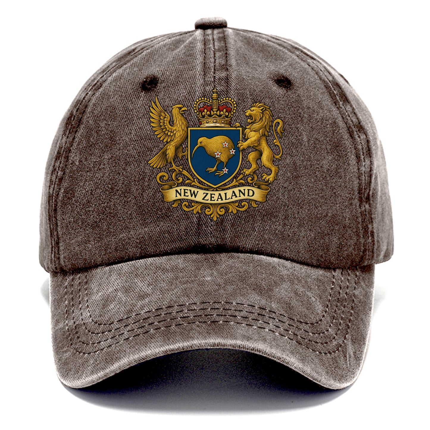 New Zealand Heritage Badge  - Classic Cap - Brown