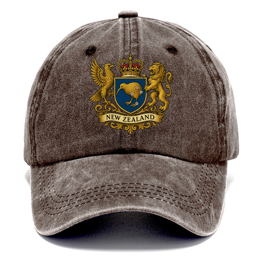 New Zealand Heritage Badge  - Classic Cap - Brown