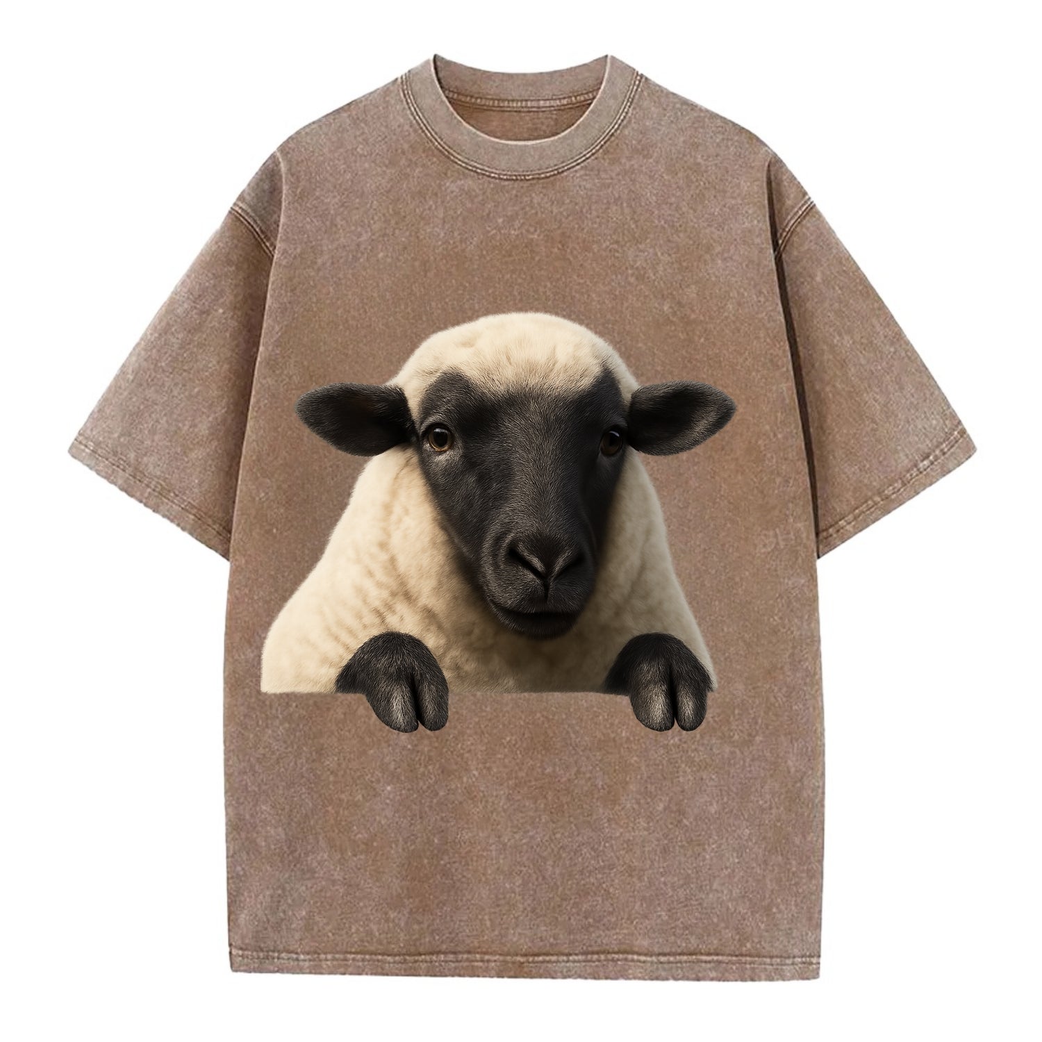 Sheep  - Vintage T-shirt - Brown