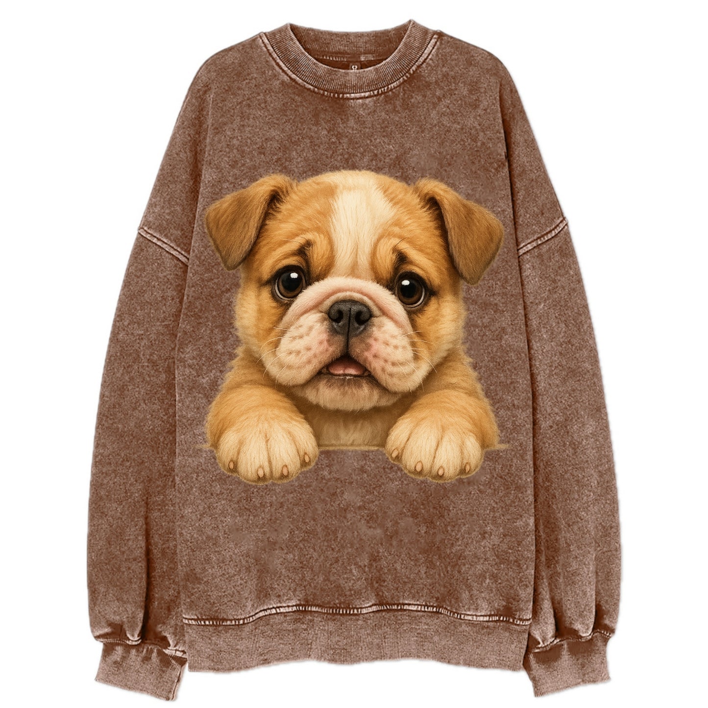 Bulldog  - Vintage Sweatshirt - Brown