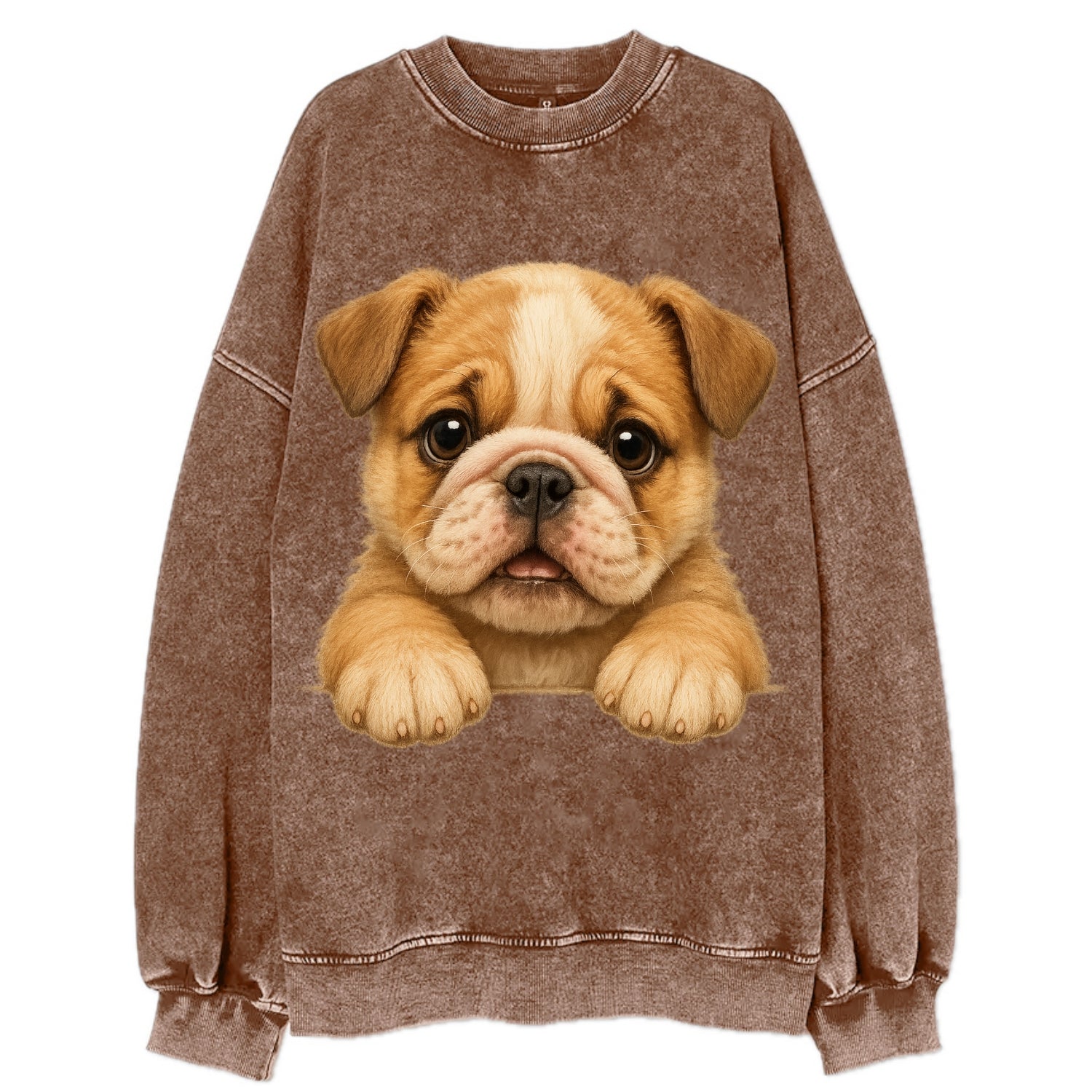 Bulldog  - Vintage Sweatshirt - Brown