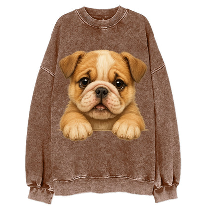 Bulldog  - Vintage Sweatshirt - Brown