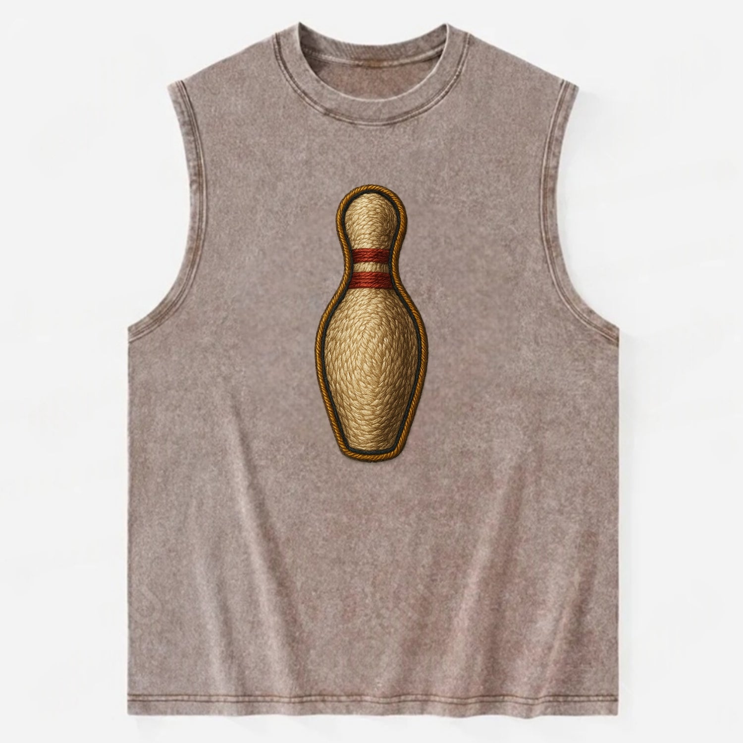 Bowling Pin  - Vintage Washed Tank - Brown