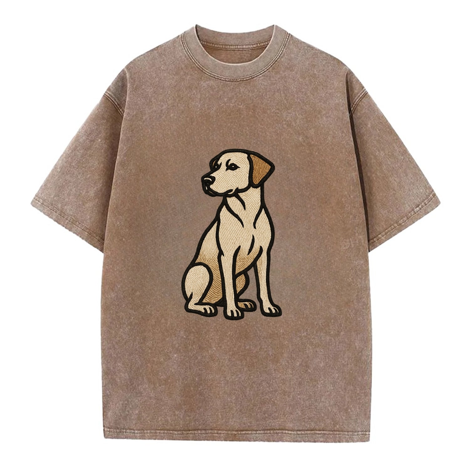 Rhodesian Ridgeback - Red wheaten sittin Vintage T-shirt - Brown