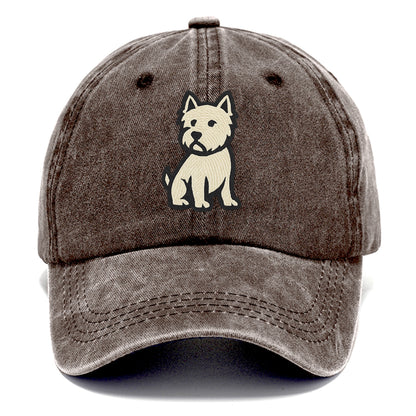 West Highland White Terrier - Alert stan Classic Cap - Brown