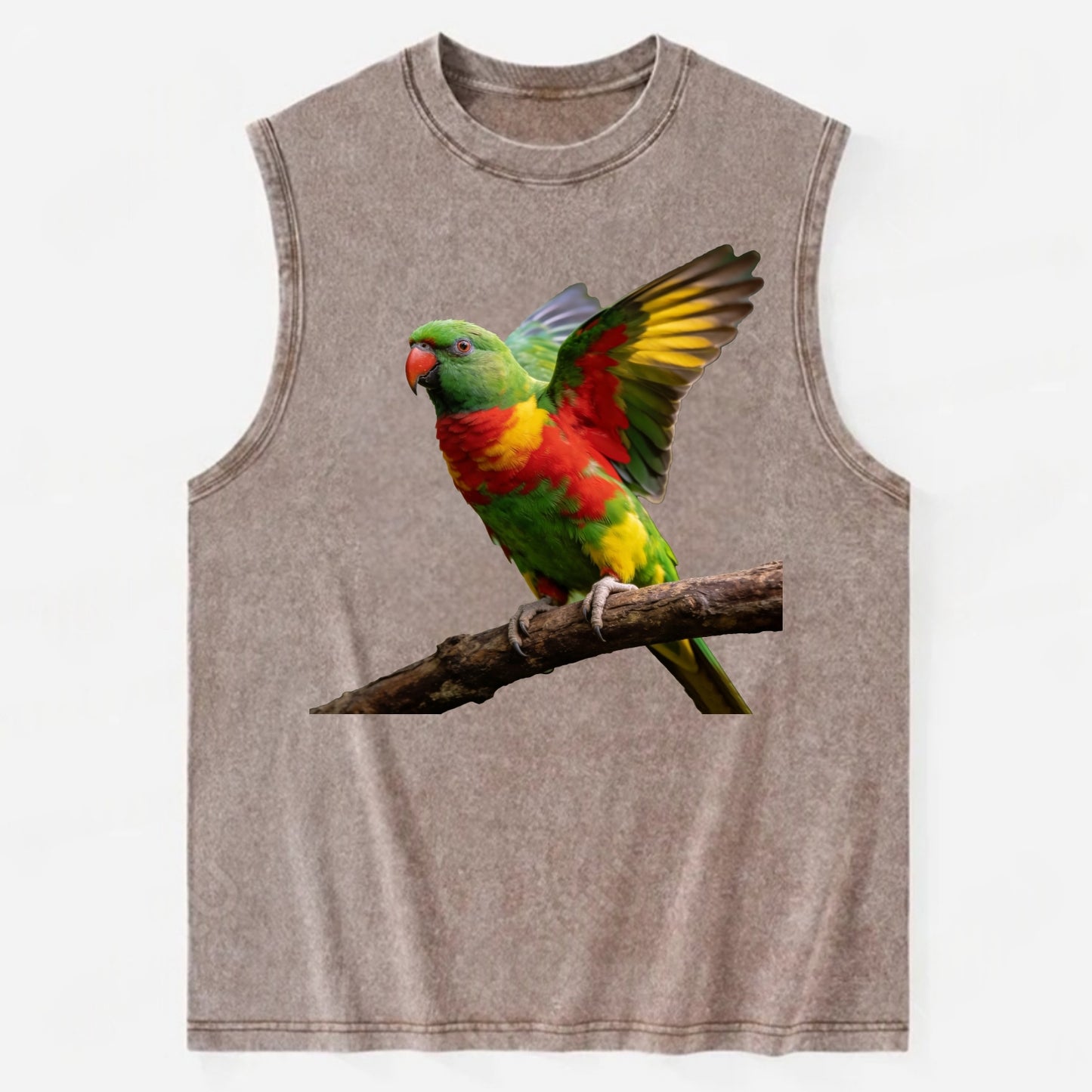 Parrot - Vintage Washed Tank - Brown
