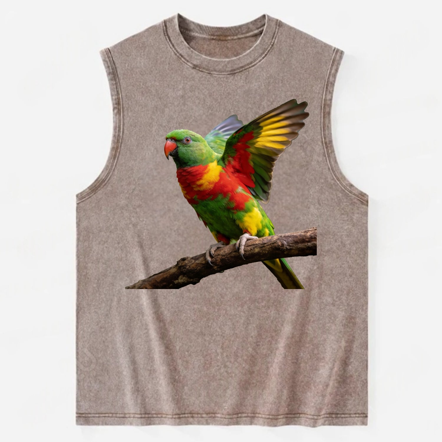 Parrot - Vintage Washed Tank - Brown