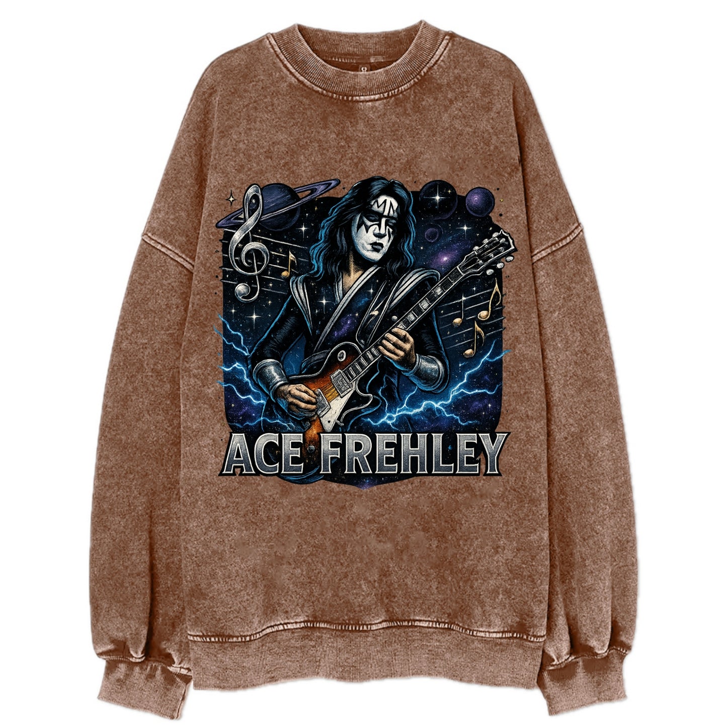 Ace Musical Cosmos - Vintage Sweatshirt - Brown