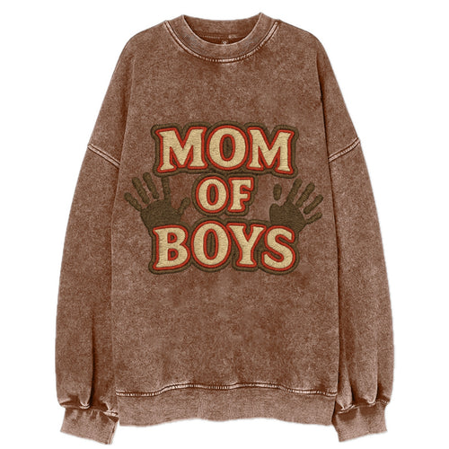 Mom Of Boys  - Vintage Sweatshirt