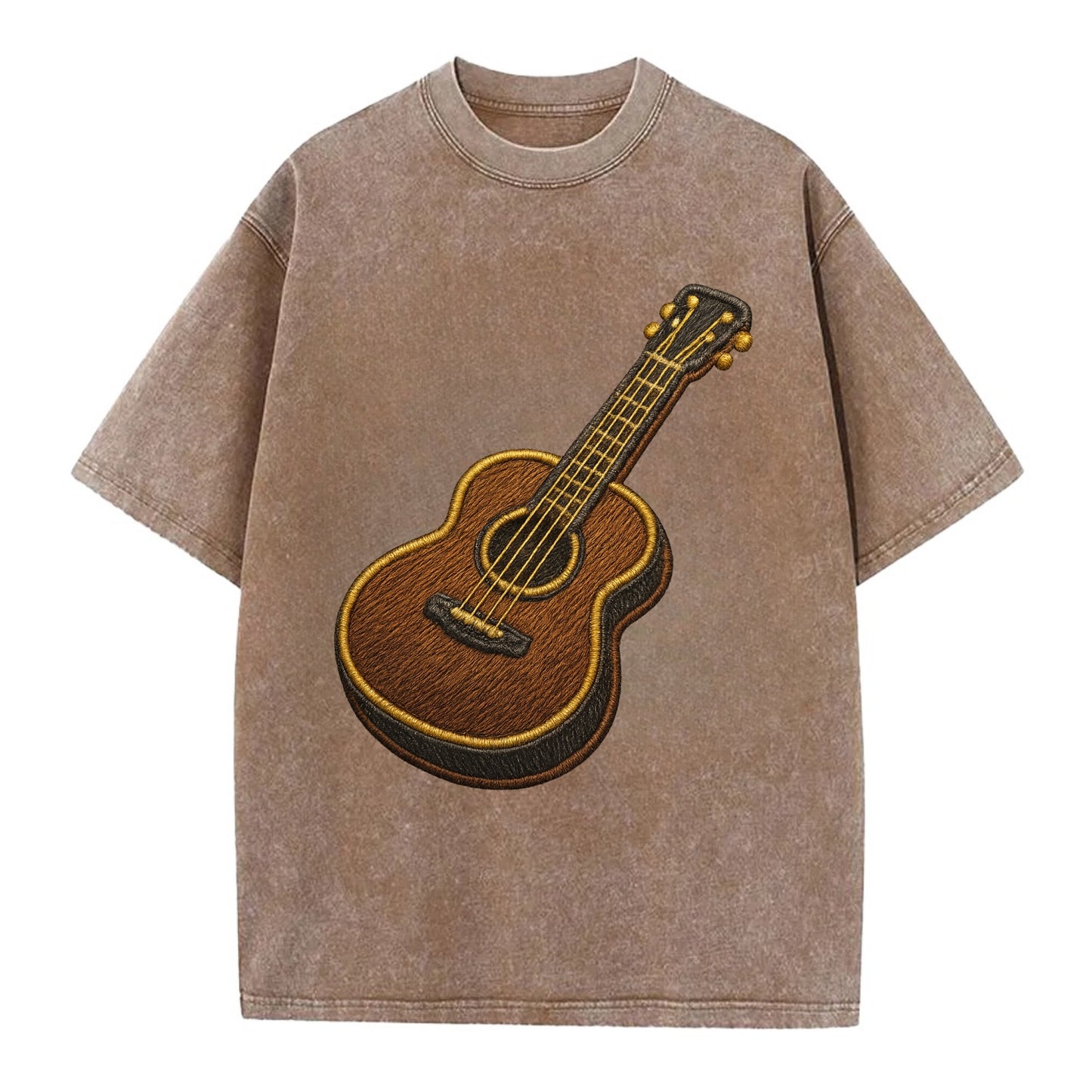 Vintage Guitar  - Vintage T-shirt - Brown
