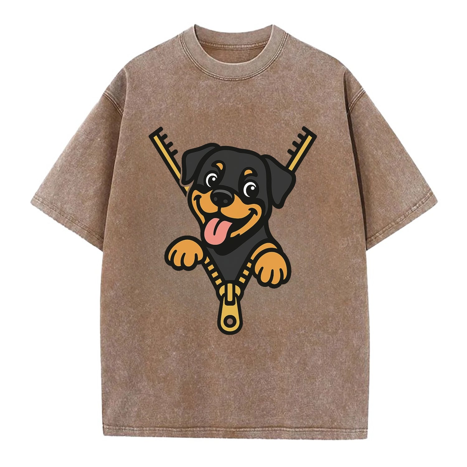 Rottweiler - Vintage T-shirt - Brown