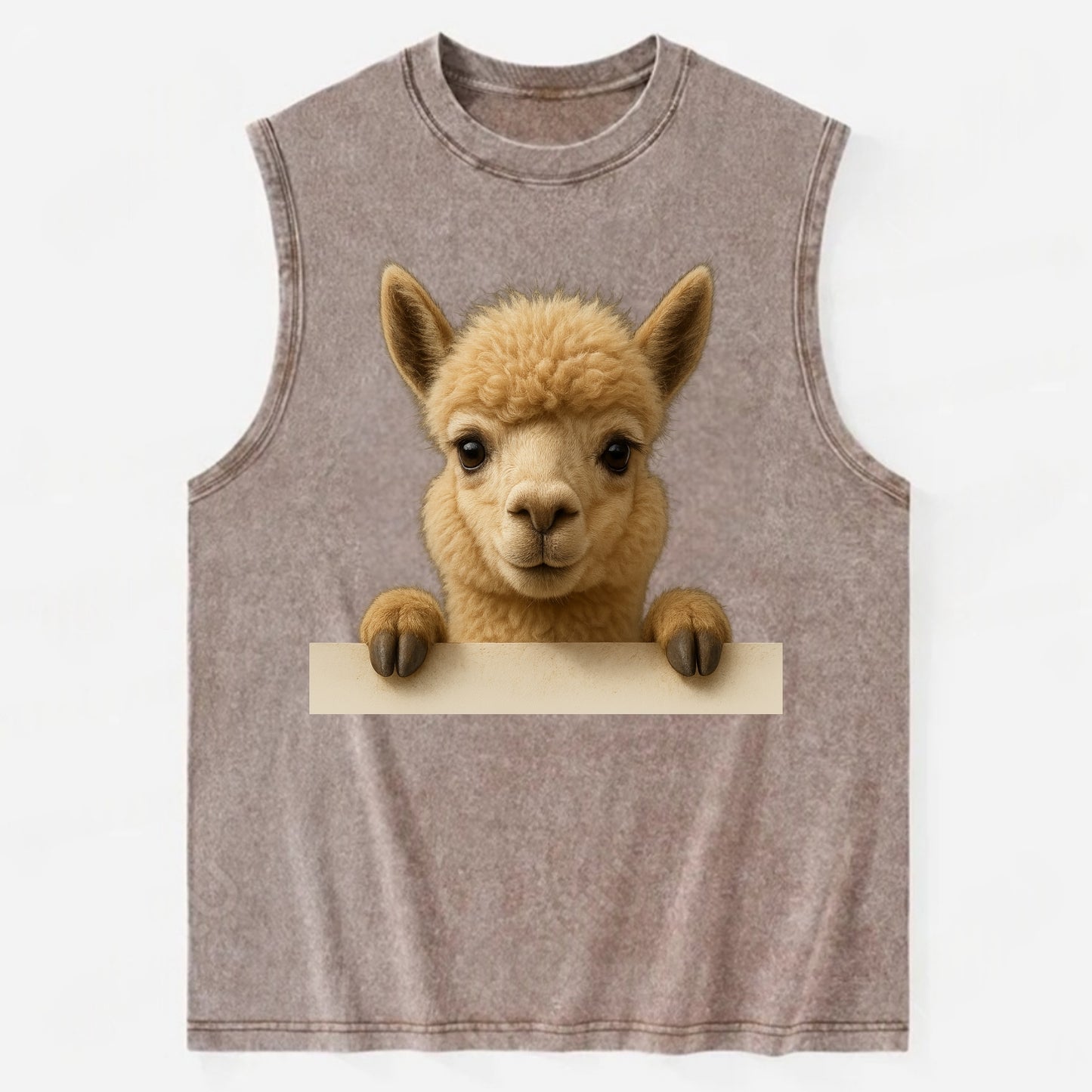 Alpaca  - Vintage Washed Tank - Brown