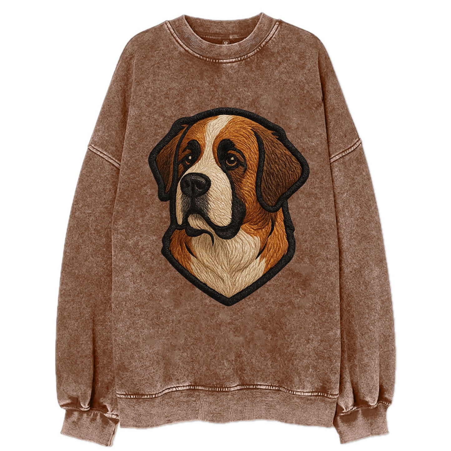 Saint Bernard - Modern gentle giant desi - Vintage Sweatshirt - Brown