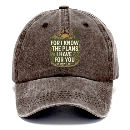 Jeremiah 29:11 Sunrise - Classic Cap - Brown