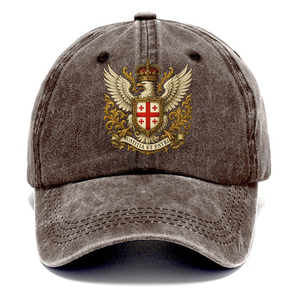 Georgia White Eagle Emblem  - Classic Cap - Brown