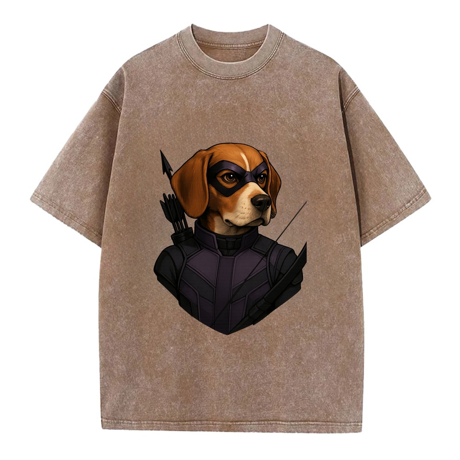 Beagle Hawkeye  - Vintage T-shirt - Brown