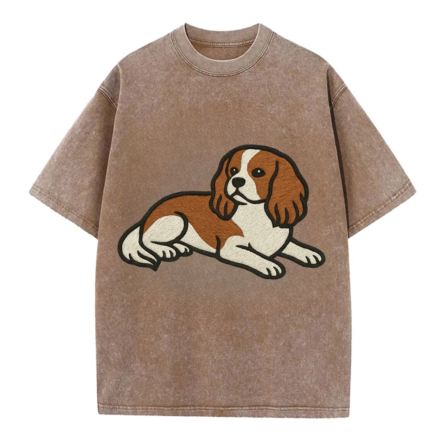 Cavalier King Charles Spaniel - Blenheim Vintage T-shirt - Brown