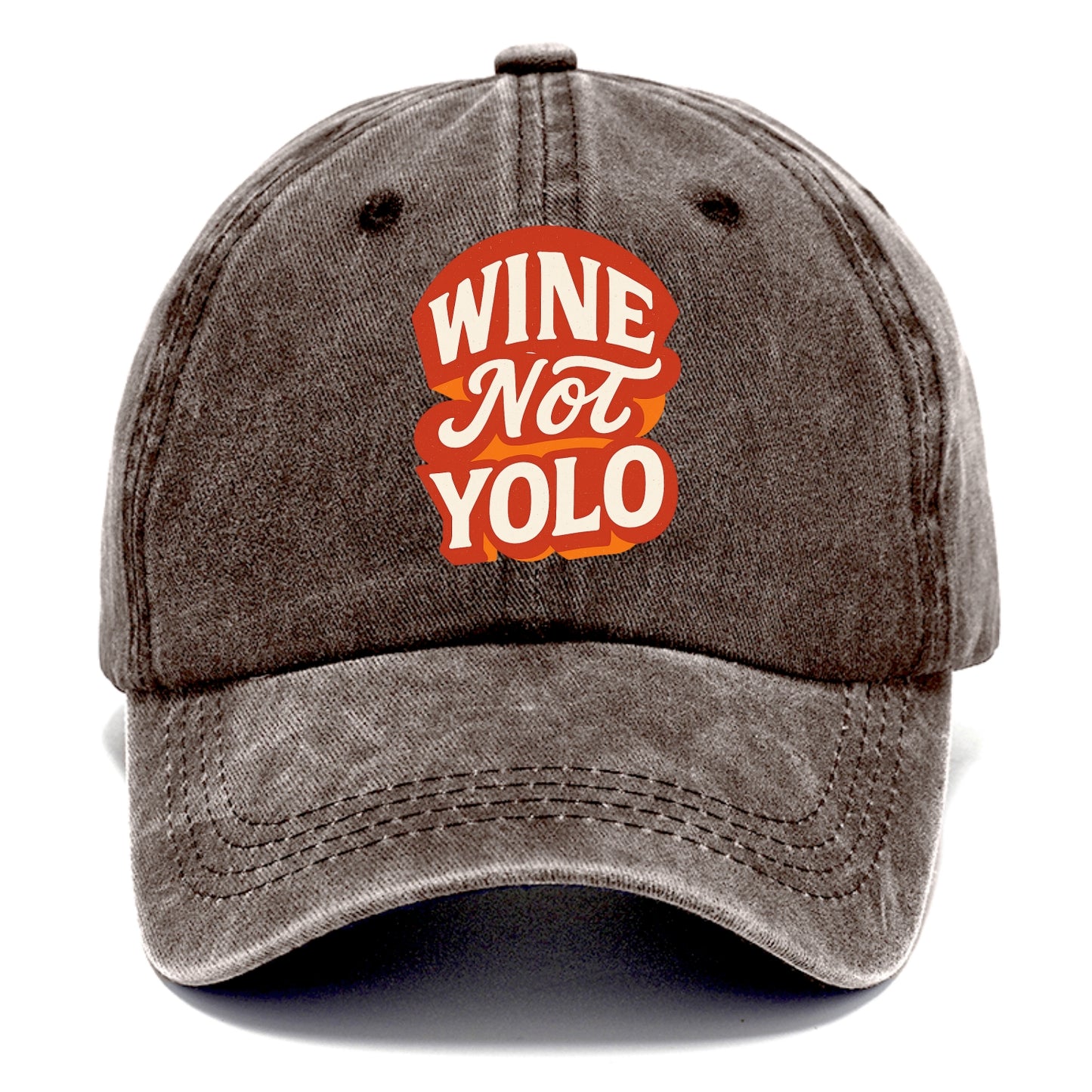 Wine Not - YOLO - Classic Cap - Brown