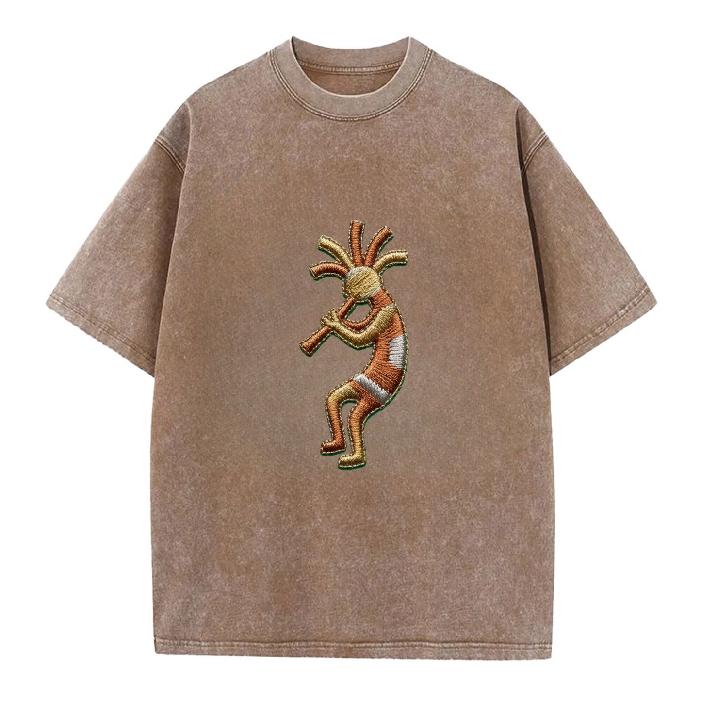 Kokopelli - Vintage T-shirt - Brown