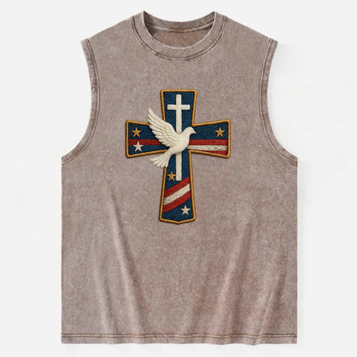 Dove and Cross  - Vintage Washed Tank