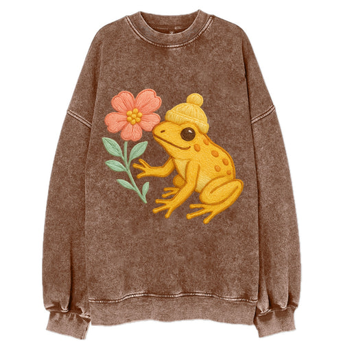 Yellow Dart Frog - Vintage Sweatshirt