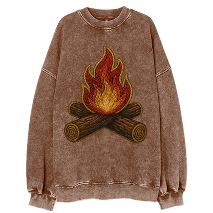 Campfire  - Vintage Sweatshirt - Brown