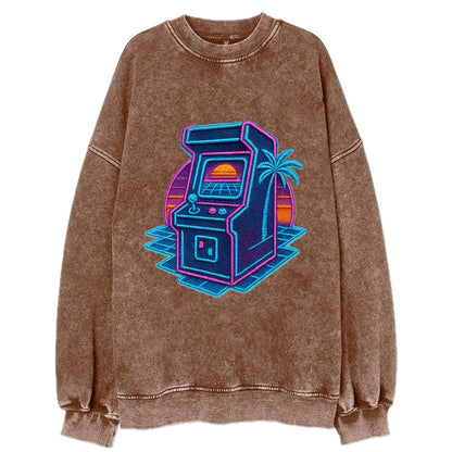 Arcade Machine - Vintage Sweatshirt - Brown