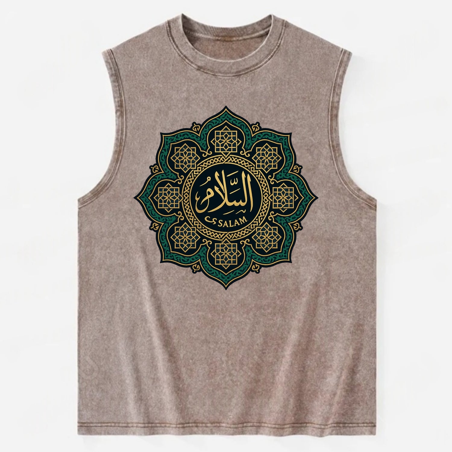 As-Salam Mandala - Vintage Washed Tank - Brown