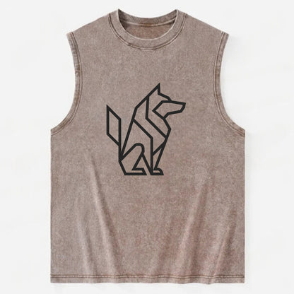 Born to be Wild  - Vintage Washed Tank - Brown