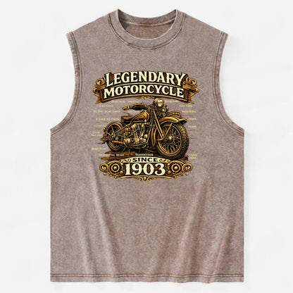 Legendary Motorcycle 1903 - Vintage Washed Tank - Brown