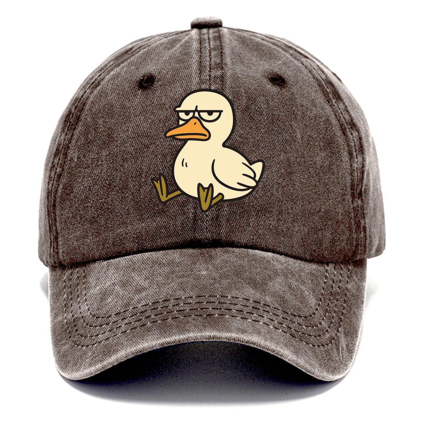 The Duck Judging Silently - Classic Cap - Brown
