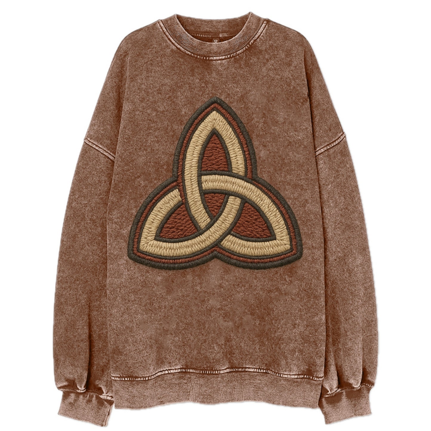 Trinity Knot  - Vintage Sweatshirt - Brown