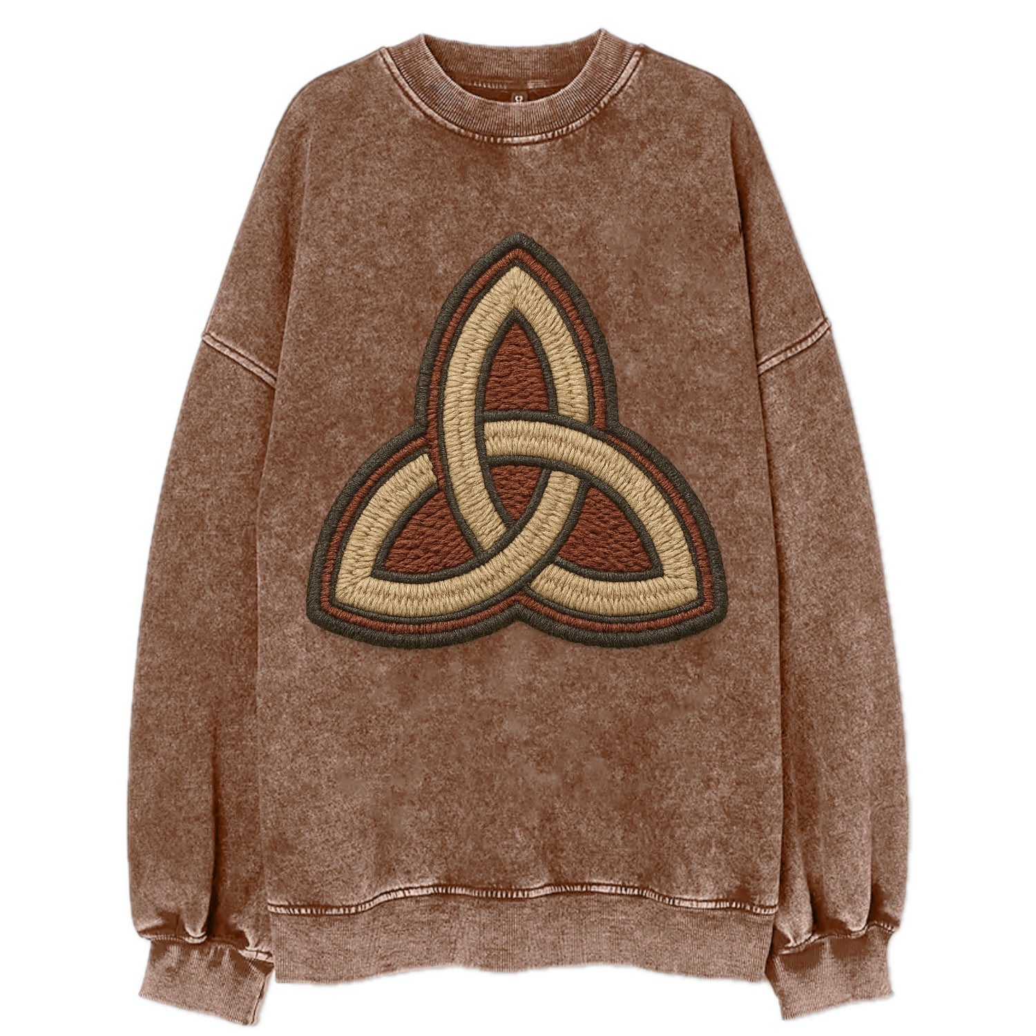 Trinity Knot  - Vintage Sweatshirt - Brown