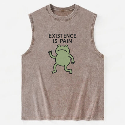 VINTAGE MODEL | Antique with dust - Vintage Washed Tank - Brown