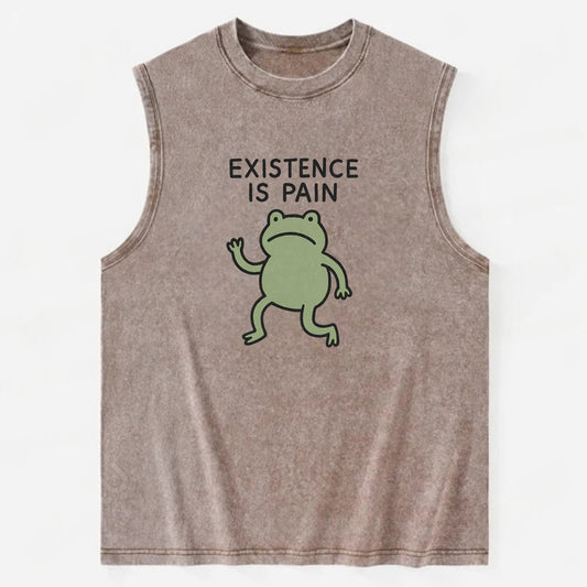 VINTAGE MODEL | Antique with dust - Vintage Washed Tank - Brown