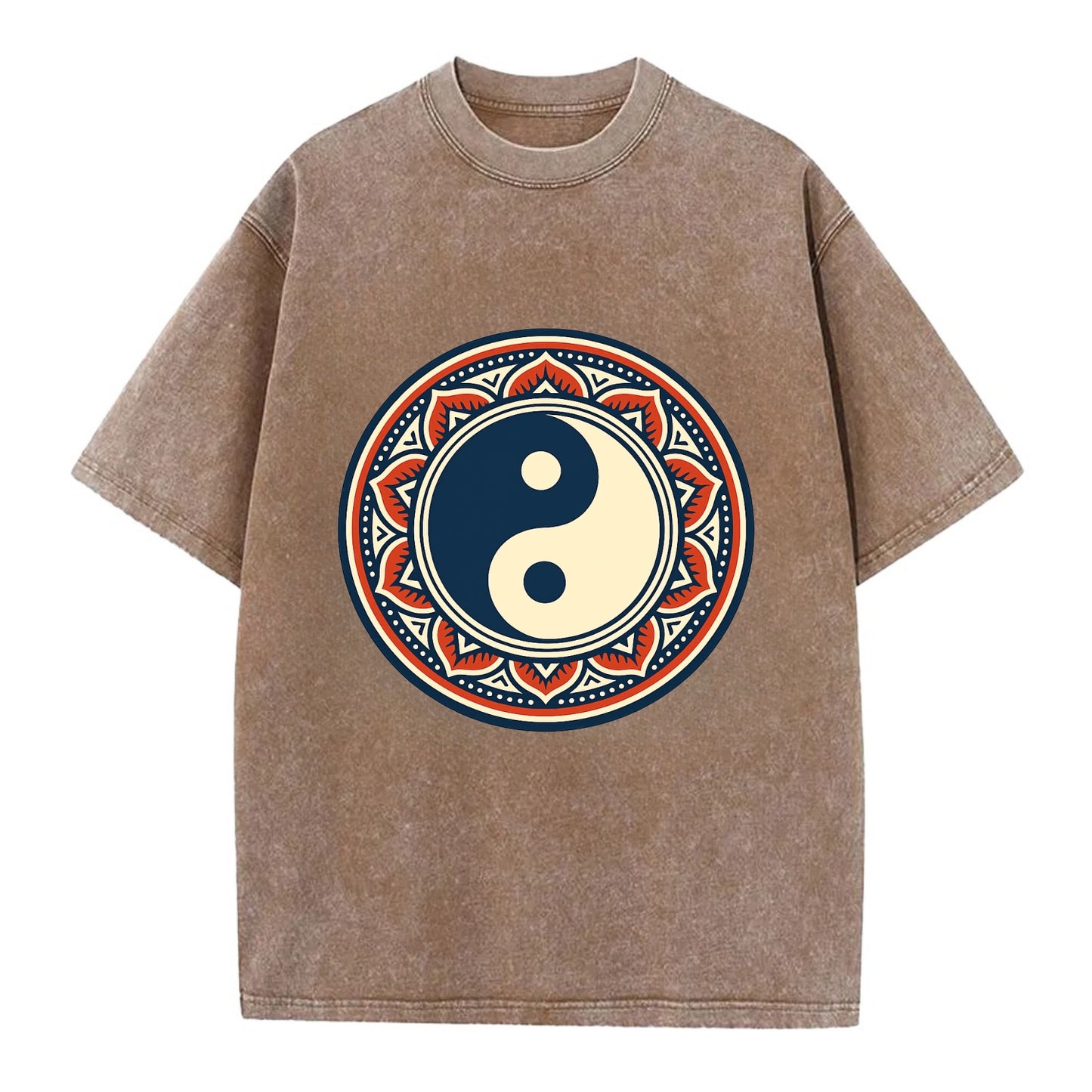 Harmony of Balance - Vintage T-shirt - Brown