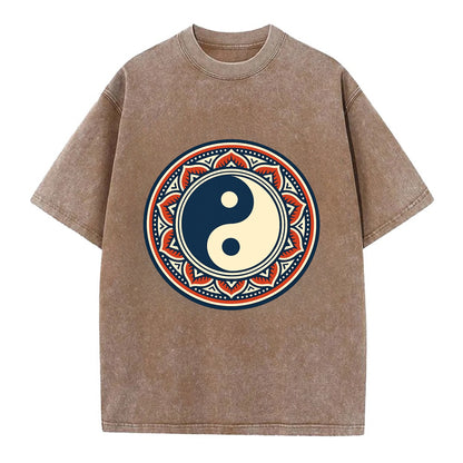 Harmony of Balance - Vintage T-shirt - Brown
