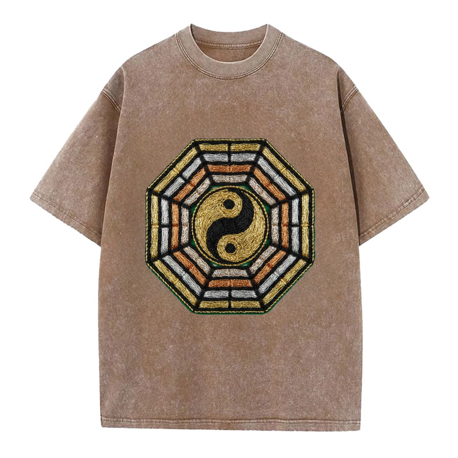 Bagua - Vintage T-shirt - Brown