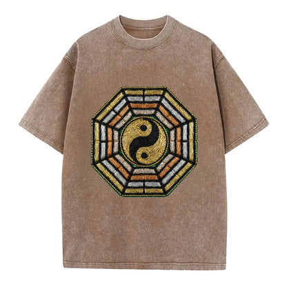 Bagua - Vintage T-shirt - Brown