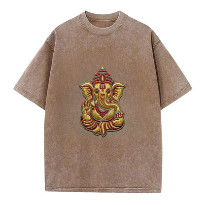Ganesh - Vintage T-shirt - Brown