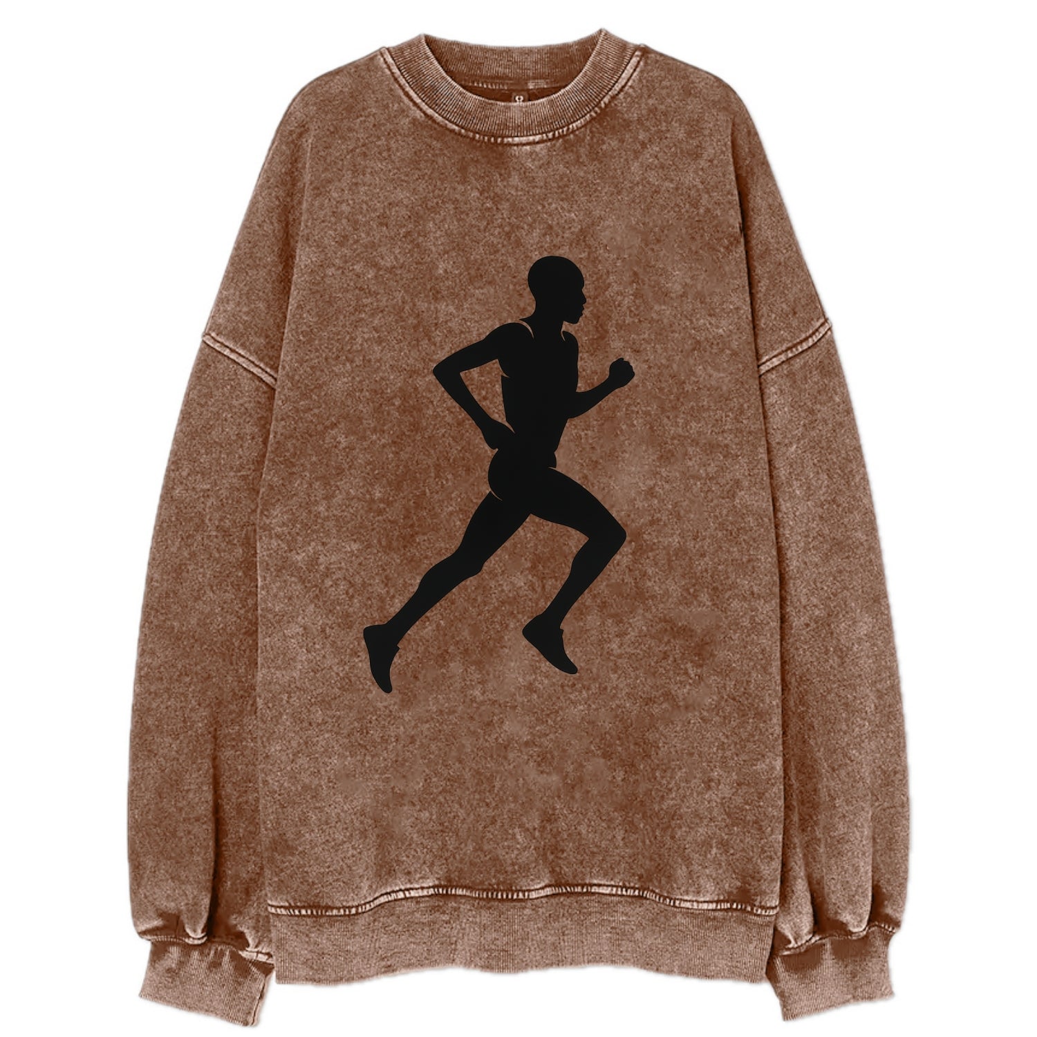 Kenyan distance runner stride - Vintage Sweatshirt - Brown